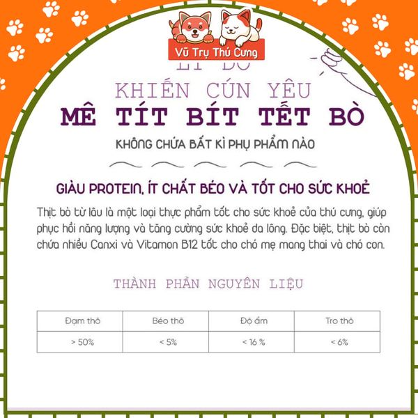 Snack Cho Chó Bít Tết Vị Bò/ Cừu/ Cá Hồi Natural Core
