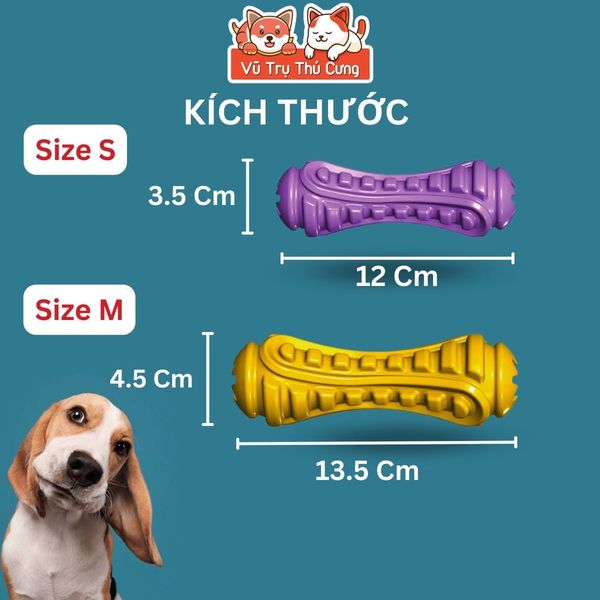 Đồ Chơi Xương Gặm Cao Su Siêu Bền Cho Chó DoggyMan
