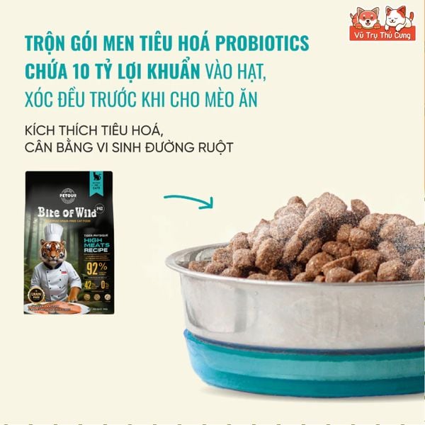 Thức Ăn Cho Mèo Bite Of Wild F42 Thành Phần 6 Loại Cá Biển, Protein 42%, Giúp Mượt Lông Da