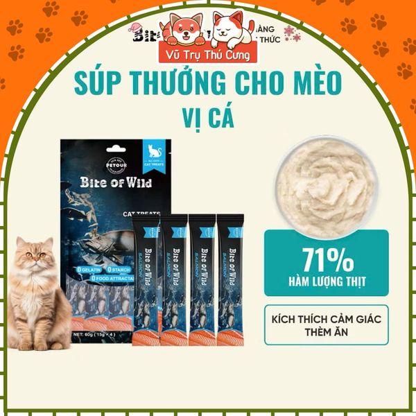 Súp Thưởng Cho Mèo Cao Cấp Bite Of Wild 4 Thanh