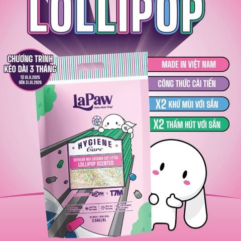 Cát Đậu Nành LaPaw Cho Mèo Phiên Bản Đặc Biệt 2.5Kg