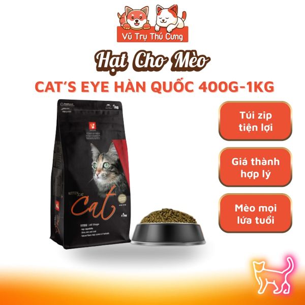 Thức ăn hạt Cat Eye Hàn Quốc cho Mèo 1Kg (Nguyên Seal)