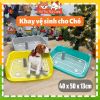Khay vệ sinh cho Chó có thành cao chống văng nước 40x50cm