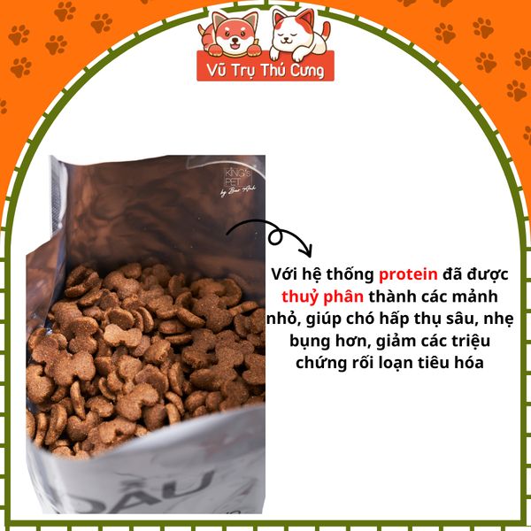 Thức Ăn Hạt Cho Chó Bổ Sung Dầu Cá Hồi King Pet
