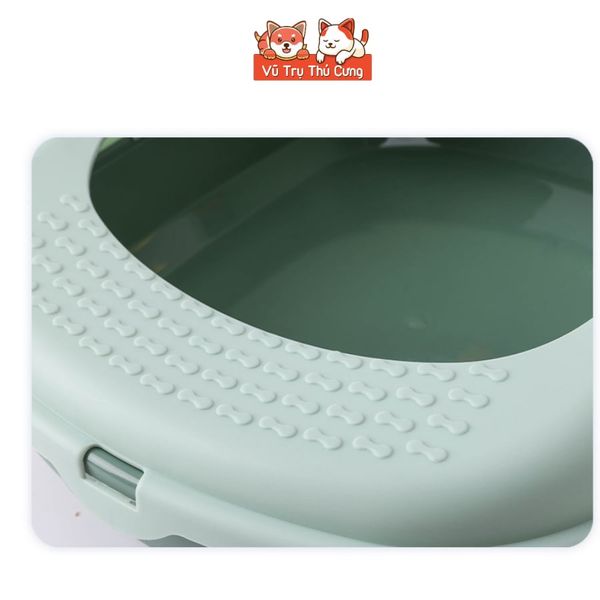 Khay Vệ Sinh Cho Mèo Cao Cấp Kèm Xẻng (mẫu sừng tuần lộc)