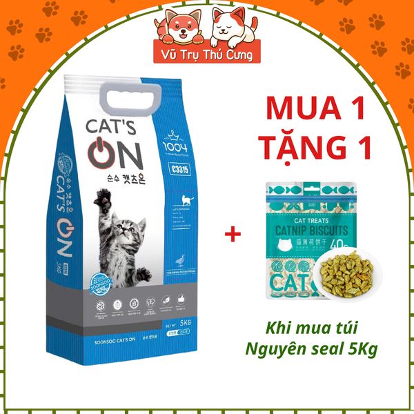 (5Kg) Thức Ăn Hạt Cho Mèo Cat's On Hàn Quốc2
