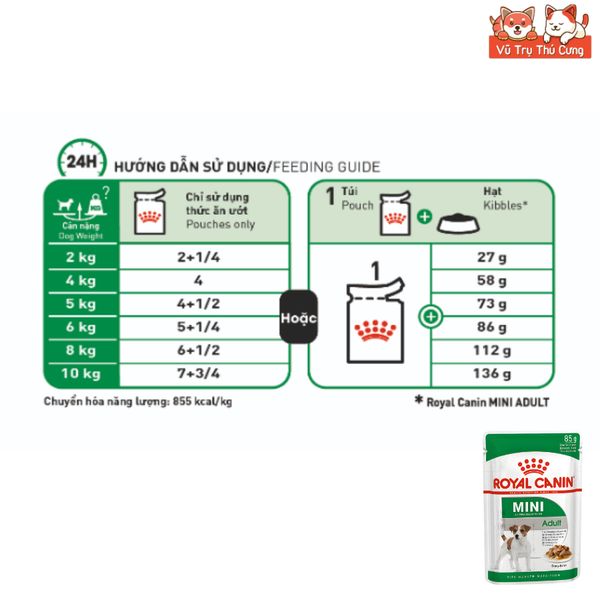 Pate Cho Chó Royal Canin Mini Adult Gói 85g
