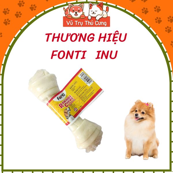 Thanh Da Bò Sữa 1 Cục Cho Chó Fonti Inu Size 6