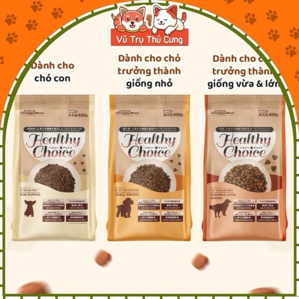 Hạt Cho Chó Mượt Lông Da Healthy Choice 400g