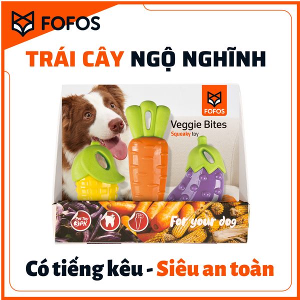 Đồ Chơi Cho Chó Gặm - Mẫu Trái Cây Cao Cấp FOFOS