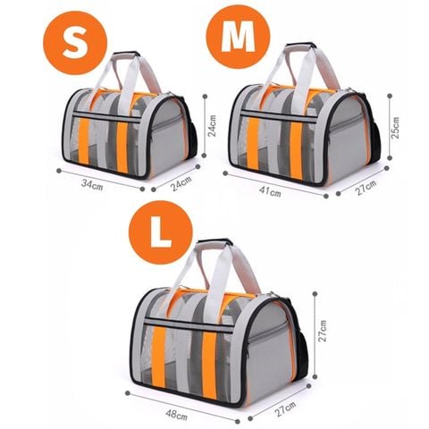 Túi vận chuyển Chó Mèo bằng lưới thoáng khí, nhiều size