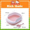 Khay đựng cát vệ sinh cho Mèo size lớn, chống văng cát, kèm xẻng xúc phân