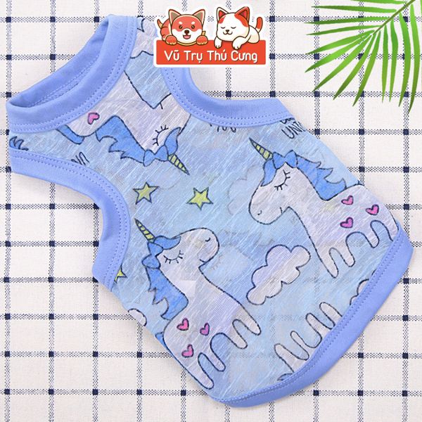 Áo Thun Mùa Hè Cho Chó Mèo Chất Liệu Mỏng Mát