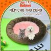 Nệm Nhung Tròn Cho Chó Mèo Đường Kính 40cm
