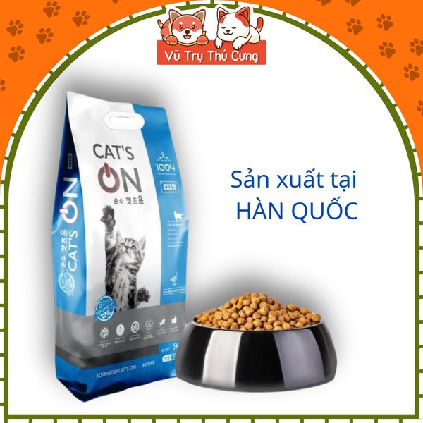 (5Kg) Thức Ăn Hạt Cho Mèo Cat's On Hàn Quốc2