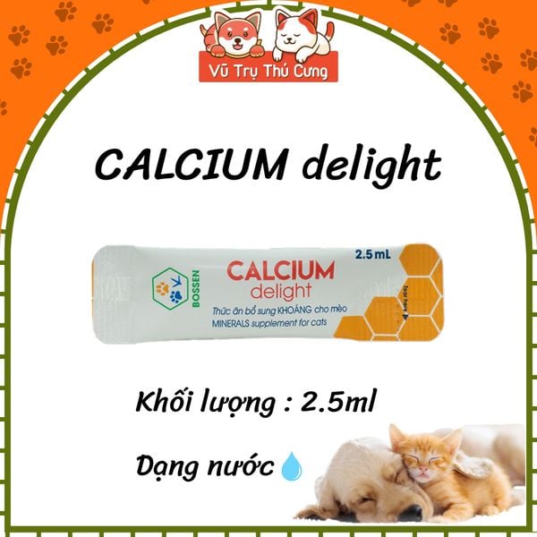 Gel Bổ Sung Canxi Dạng Nước Cho Chó Mèo Bossen Calcium Delight2