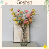  Hoa Trà Gạo Cổ, một cành 60cm, Nhiều Màu, Trang Trí Nhà Cửa Decor, Hoa Để Bàn 