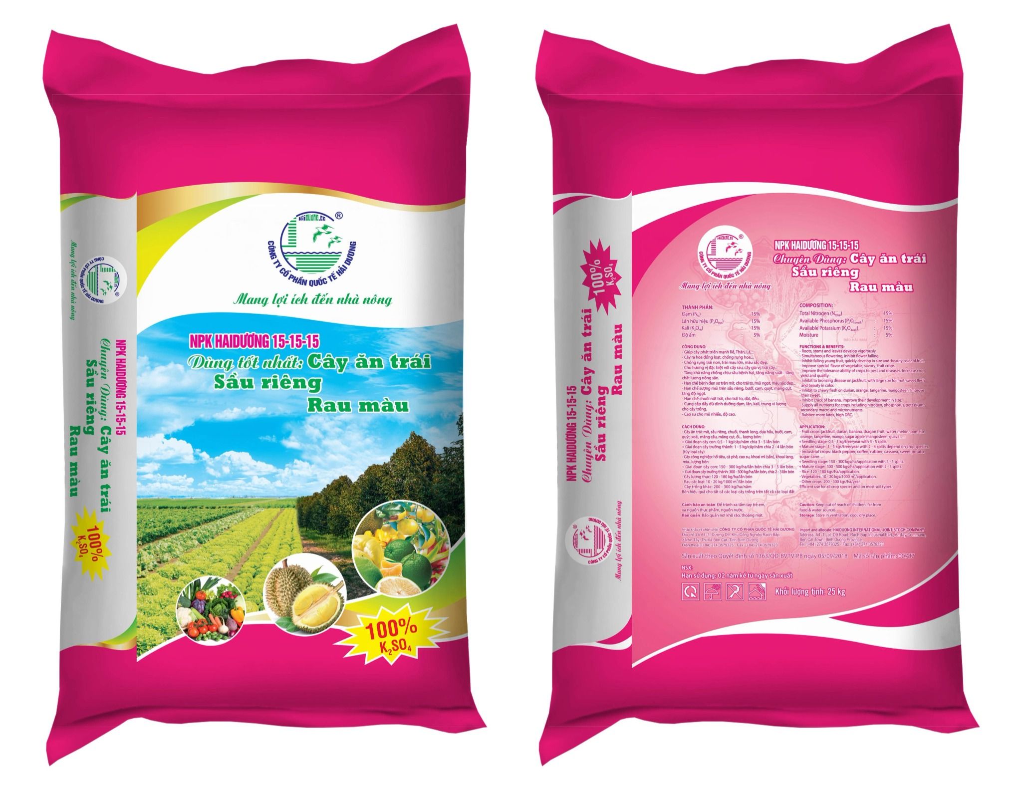  NPK HaiDương 15-15-15 