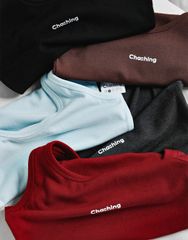CHACHING RIBBED TANK - XÁM ĐEN