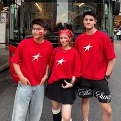 SILVER STAR BOXY TEE