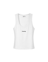 CHACHING RIBBED TANK - TRẮNG KEM