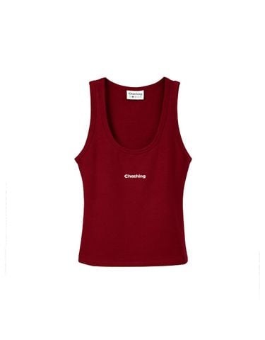 CHACHING RIBBED TANK - ĐỎ ĐẬM