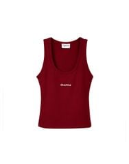 CHACHING RIBBED TANK - ĐỎ ĐẬM