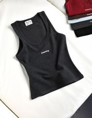 CHACHING RIBBED TANK - TRẮNG KEM