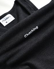 CHACHING RIBBED TANK - XÁM ĐEN