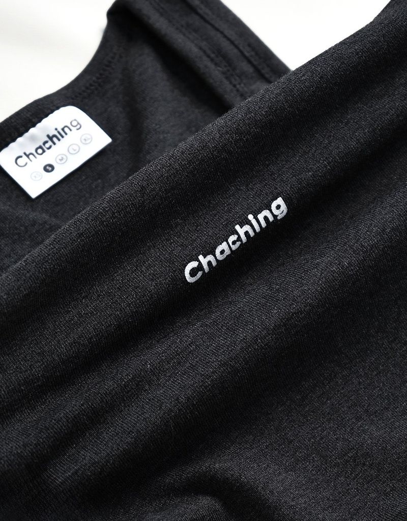 CHACHING RIBBED TANK - ĐEN