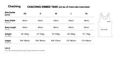 CHACHING RIBBED TANK - ĐEN
