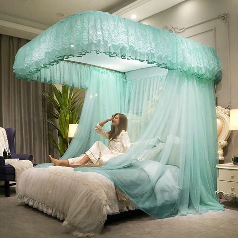 BẢN 2023 Hàng loại   Màn khung  không khoan tường - Mùng ngủ hiện đại không khoan tường