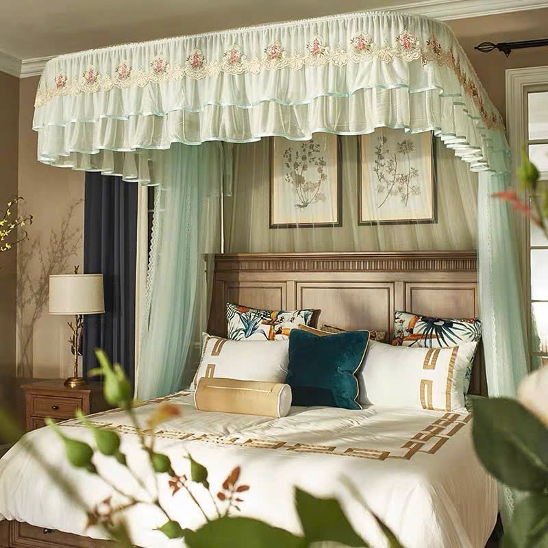 Màn khung không khoan tường mùng ngủ công chúa hiện đại chống muỗi