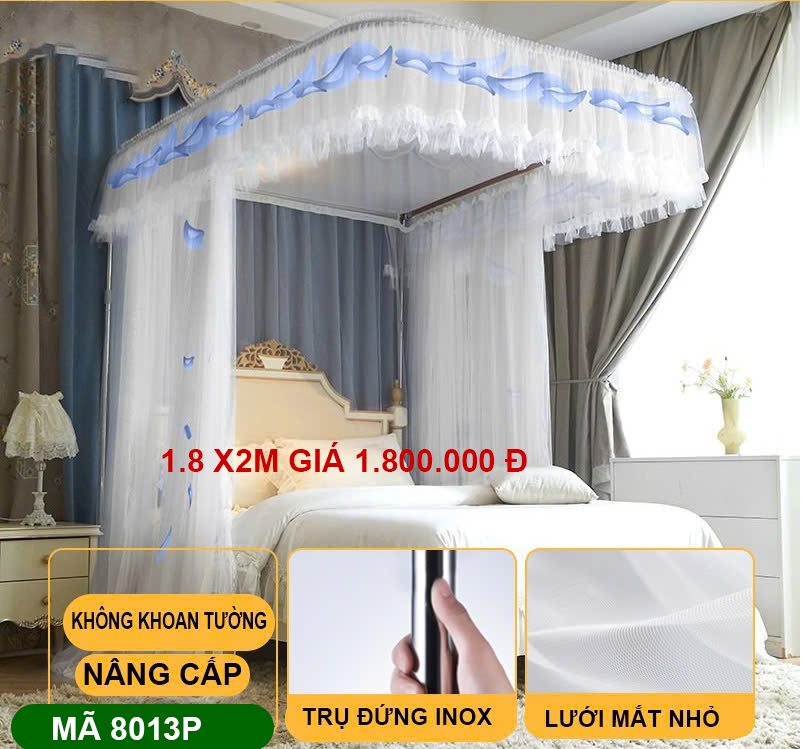 【 BẢN NÂNG  CẤP MỚI 2026  HÀNG LOẠI 1 】 CHÍNH HÃNG  - Màn khung không khoan tường - Mùng ngủ hiện đại mẫu mới