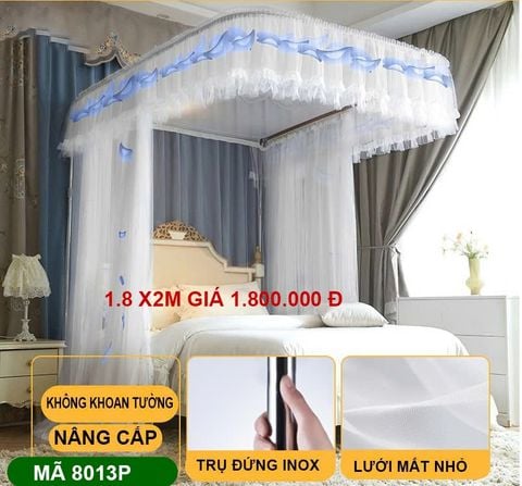 【 BẢN NÂNG  CẤP MỚI 2026  HÀNG LOẠI 1 】 CHÍNH HÃNG  - Màn khung không khoan tường - Mùng ngủ hiện đại mẫu mới