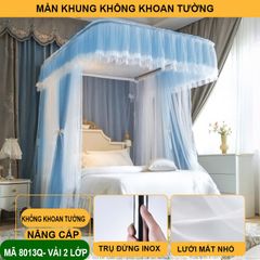 VẢI 2 LỚP  【 BẢN NÂNG  CẤP MỚI 2026  HÀNG LOẠI 1 】 CHÍNH HÃNG  - Màn khung không khoan tường - Mùng ngủ hiện đại mẫu mới