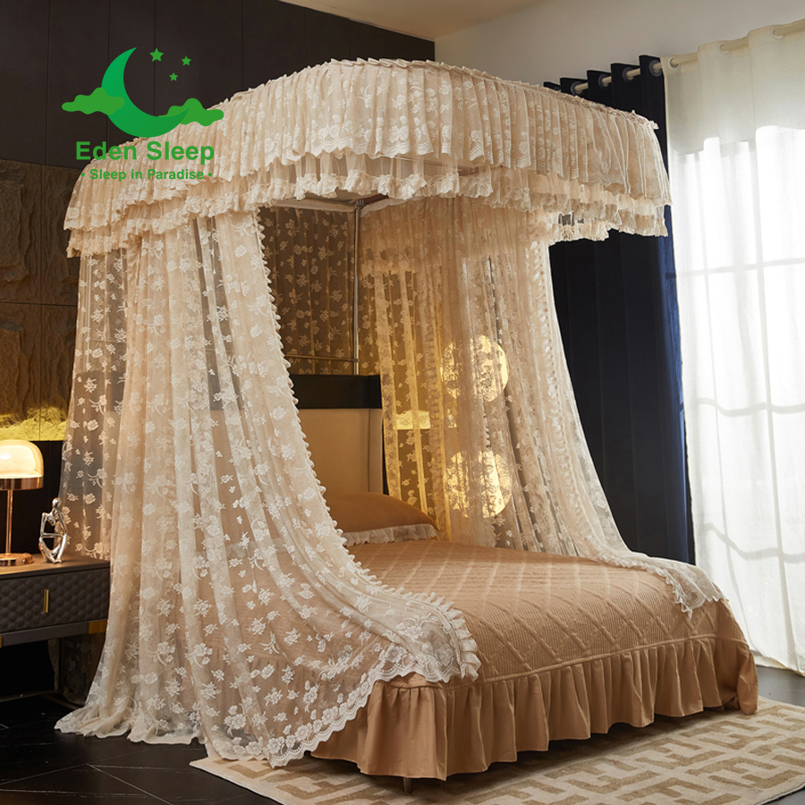 Màn mùng khung  không khoan tường - màn ngủ công chúa,chống muỗi kiểu dáng khách sạn resort