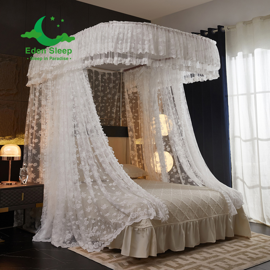 Màn mùng khung  không khoan tường - màn ngủ công chúa,chống muỗi kiểu dáng khách sạn resort