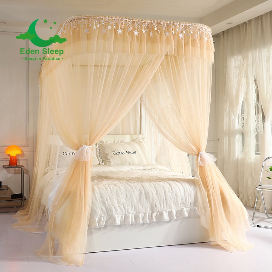 Màn / Mùng nâng hạ chiều cao  khung, thu gọn; 2 cột không khoan tường