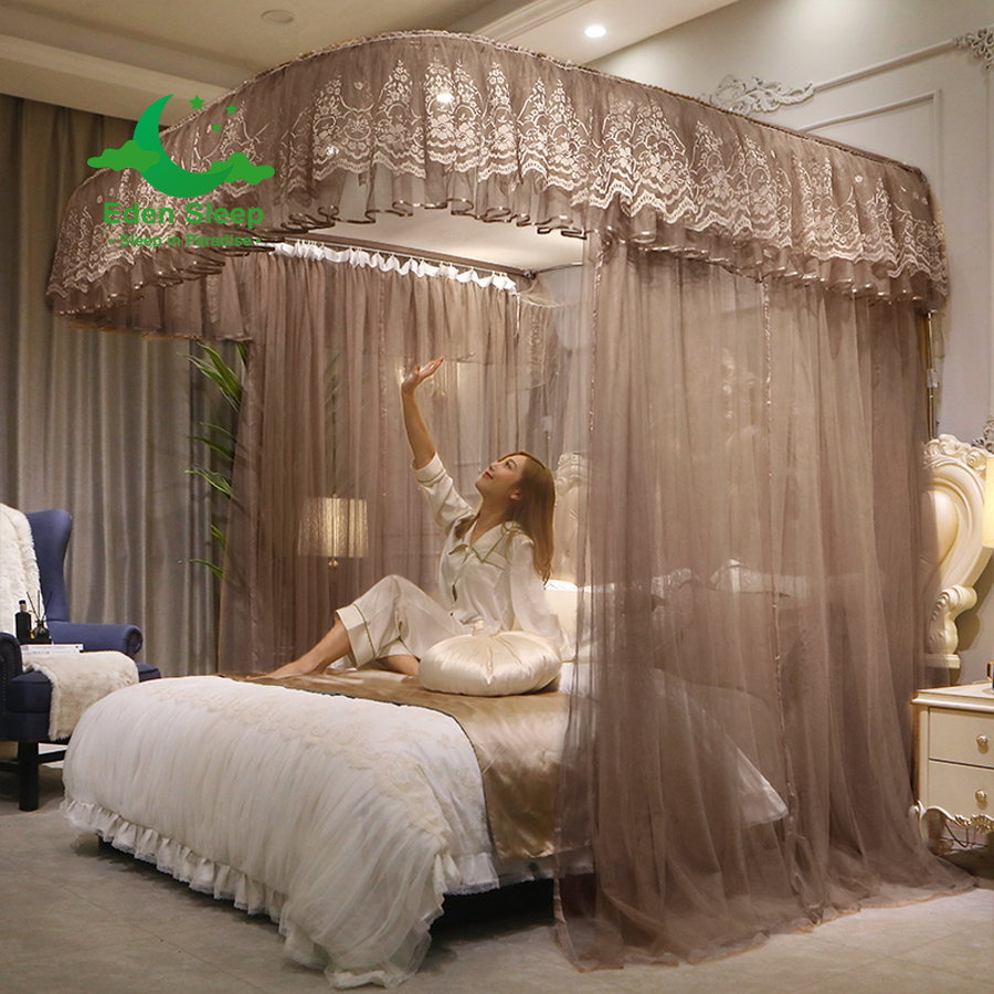 BẢN  2024 Màn/ mùng khung 2 cột không khoan tường