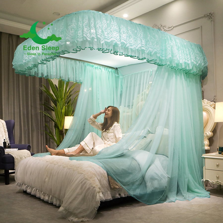 BẢN  2024 Màn/ mùng khung 2 cột không khoan tường