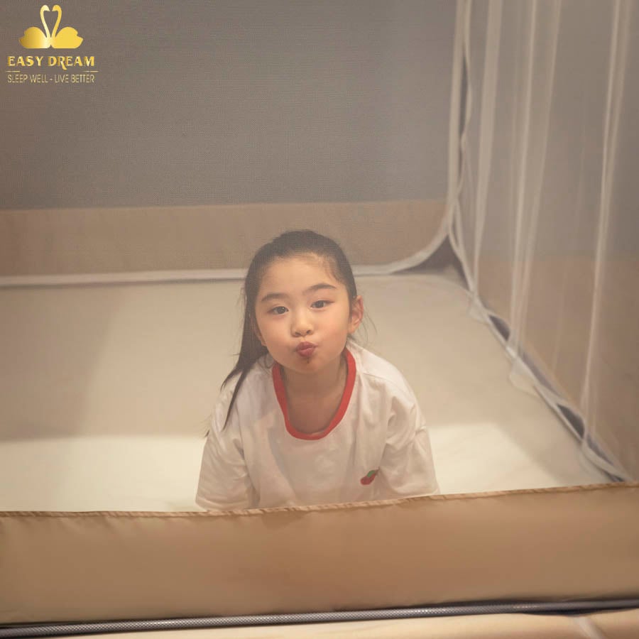 RẺ VÔ ĐỊCH Màn mùng khung vuông chống bé ngã chống muỗi , màn công chúa , mùng ngủ , màn khung không khoan tường