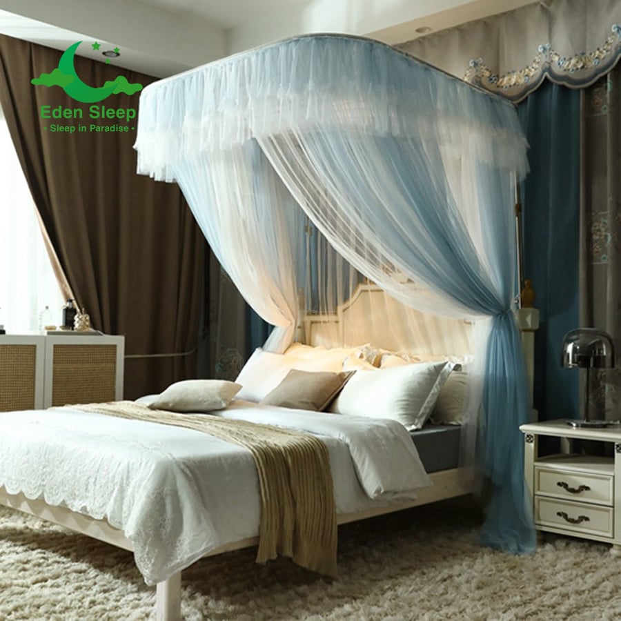 Màn / Mùng nâng hạ chiều cao  khung, thu gọn; 2 cột không khoan tường