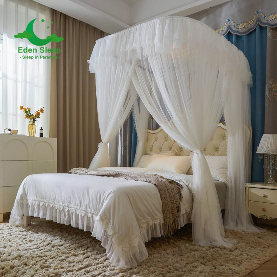 Màn / Mùng nâng hạ chiều cao  khung, thu gọn; 2 cột không khoan tường