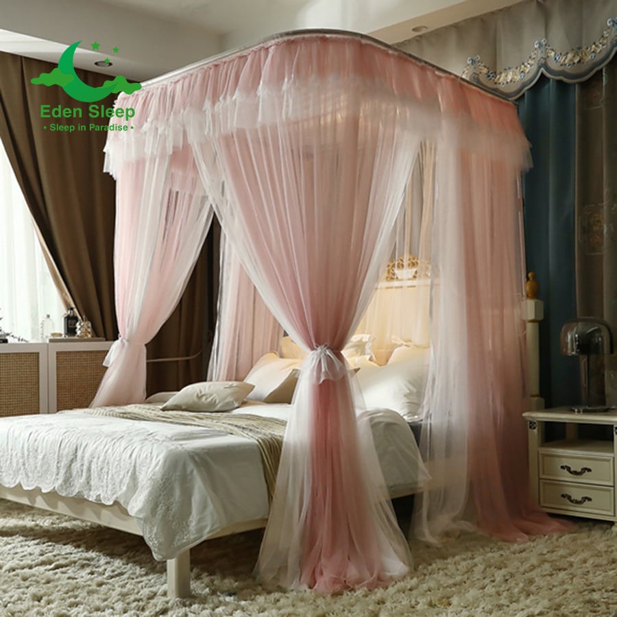 Màn / Mùng nâng hạ chiều cao  khung, thu gọn; 2 cột không khoan tường