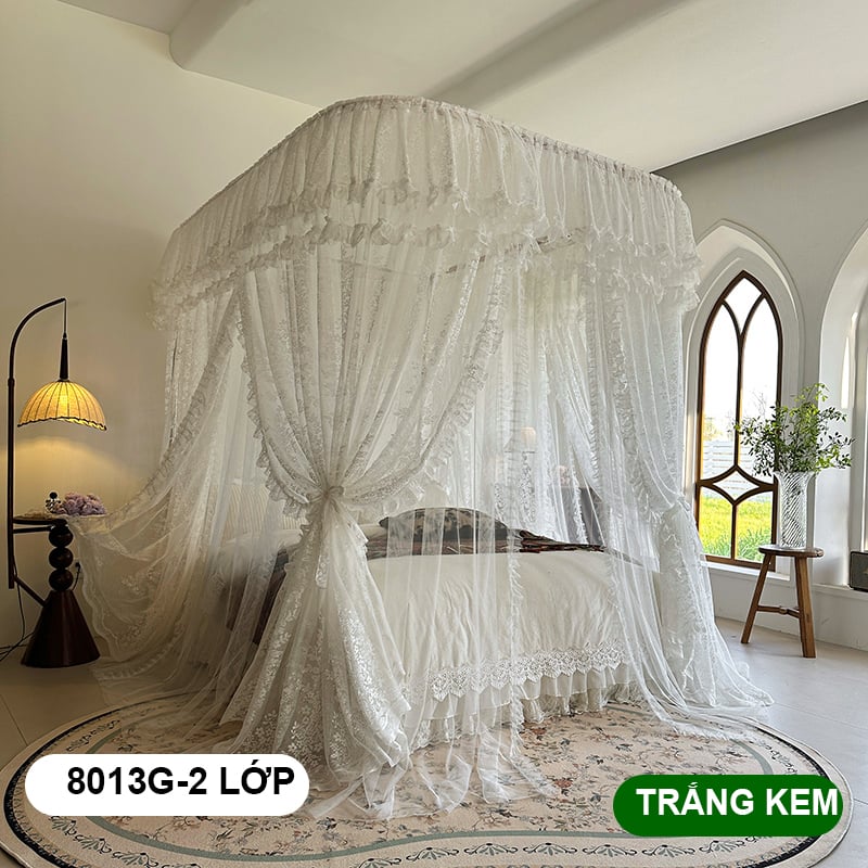 Màn mùng khung  không khoan tường BẢN NÂNG CẤP MỚI 2026 - màn ngủ công chúa,chống muỗi