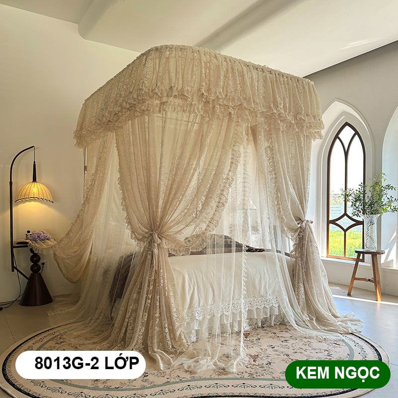 Màn mùng khung  không khoan tường BẢN NÂNG CẤP MỚI 2026 - màn ngủ công chúa,chống muỗi