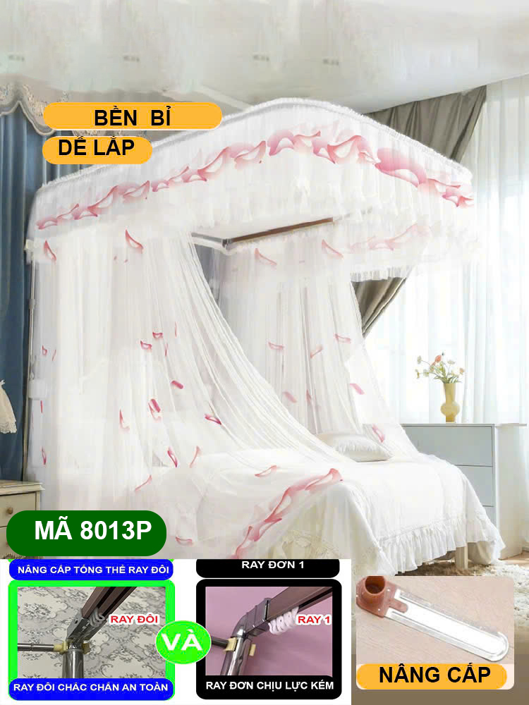 【 BẢN NÂNG  CẤP MỚI 2026  HÀNG LOẠI 1 】 CHÍNH HÃNG  - Màn khung không khoan tường - Mùng ngủ hiện đại mẫu mới