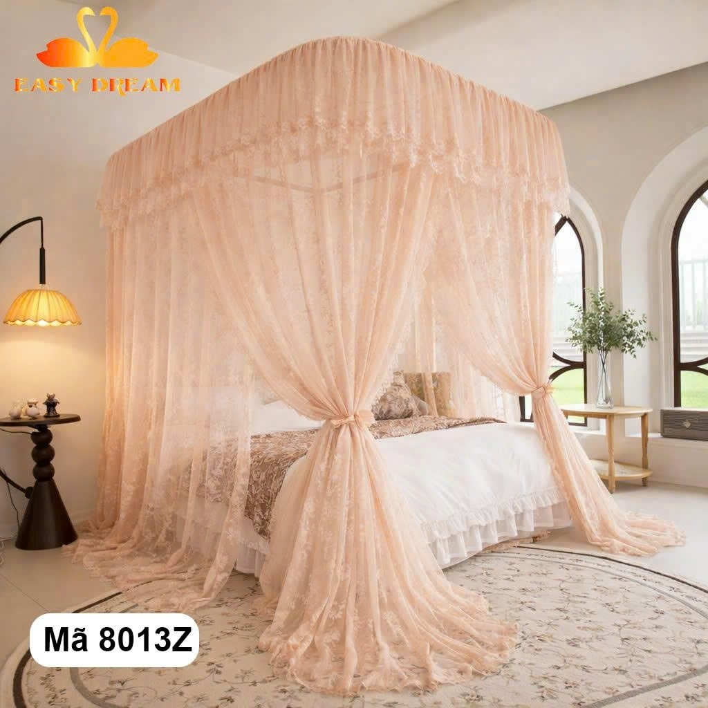Màn mùng khung  không khoan tường BẢN NÂNG CẤP MỚI 2026 - màn ngủ công chúa,chống muỗi