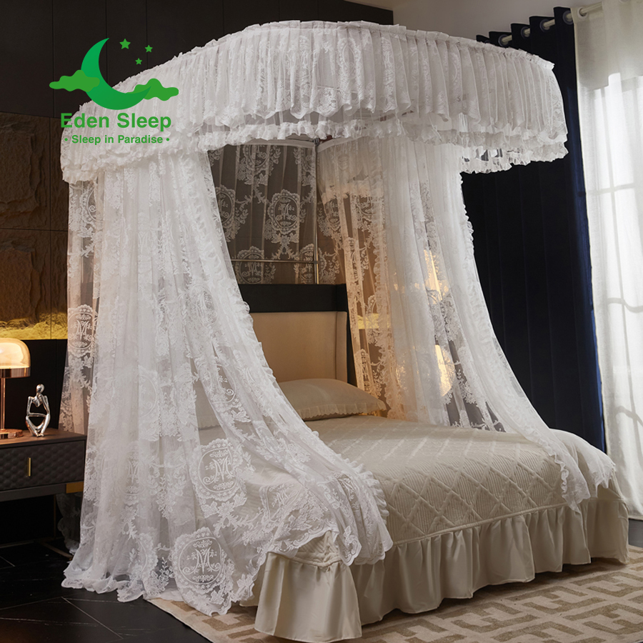 Màn mùng khung  không khoan tường - màn ngủ công chúa,chống muỗi kiểu dáng khách sạn resort